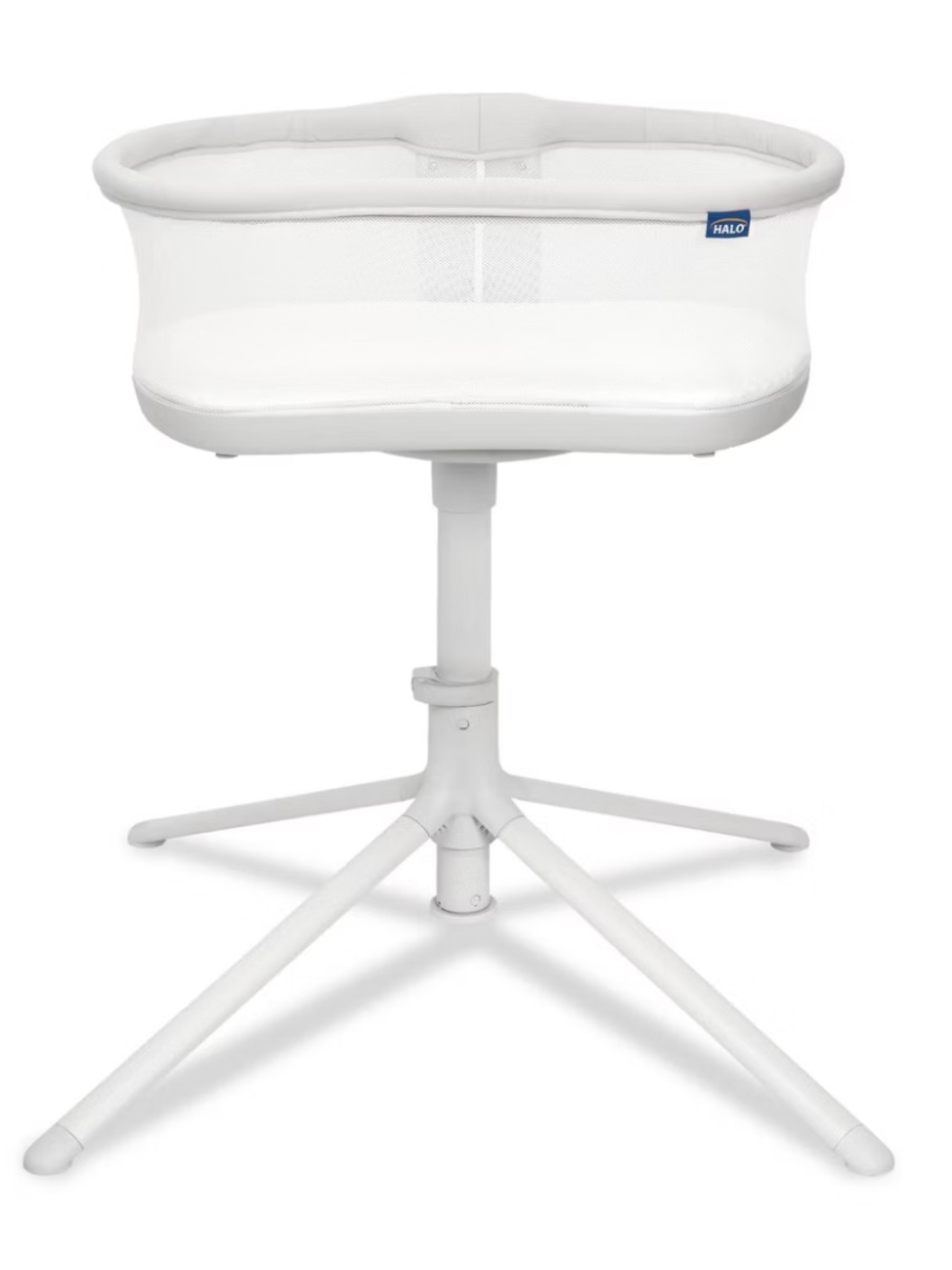 HALO Swivel Sleeper in Gray Plaid - Bedside Bassinet